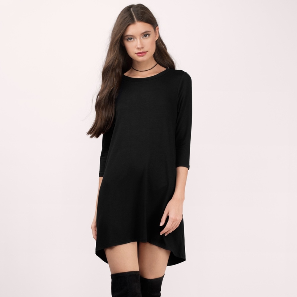 Black Flowy Soft Tobi Dress ~ Size XS